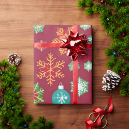 Personalisiertes Weihnachtswackelpapier Geschenkpapier