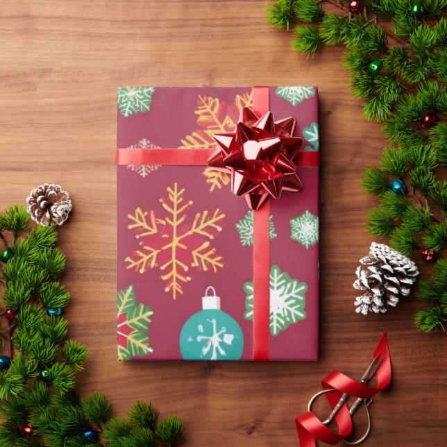 Personalisiertes Weihnachtswackelpapier Geschenkpapier (Feiertagsgeschenk)