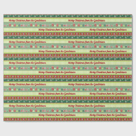 Personalisiertes Weihnachtswappenpapier Geschenkpapier
