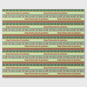 Personalisiertes Weihnachtswappenpapier Geschenkpapier