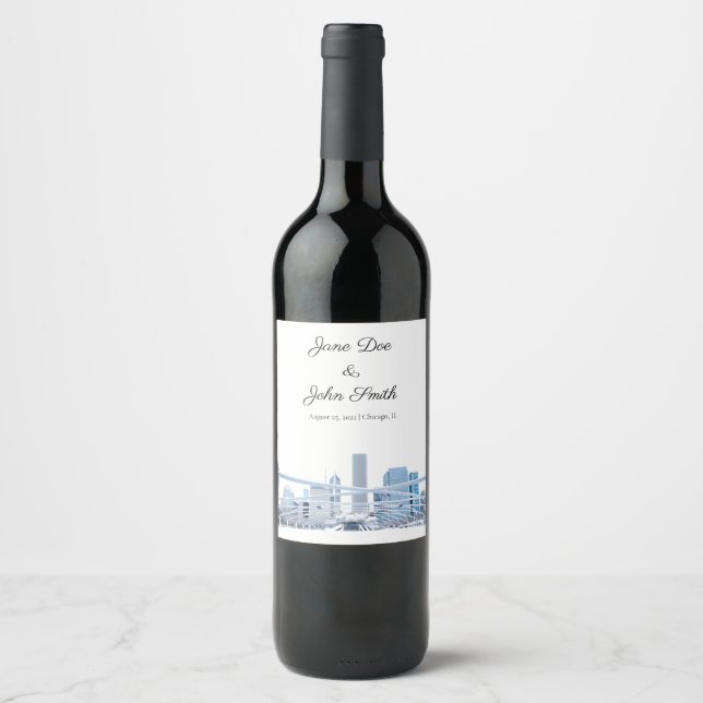 Personalisiertes Weinlabel Weinetikett (Vorderseite)