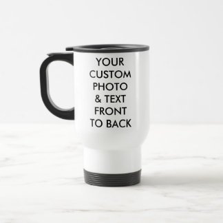 Personalisiertes WEISS FOTO TRAVEL MUG Reisebecher