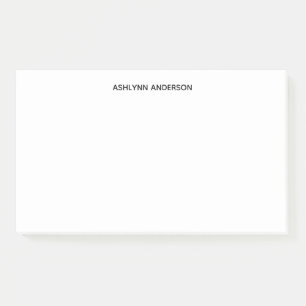 Personalisiertes Weiß Post-it Klebezettel