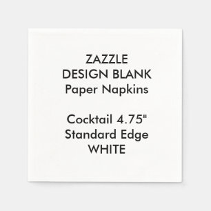 Personalisiertes Weißer Cocktail Papier Napkins Serviette
