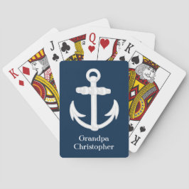 Personalisiertes Weißes/Blaues Wasserzeichen Spielkarten