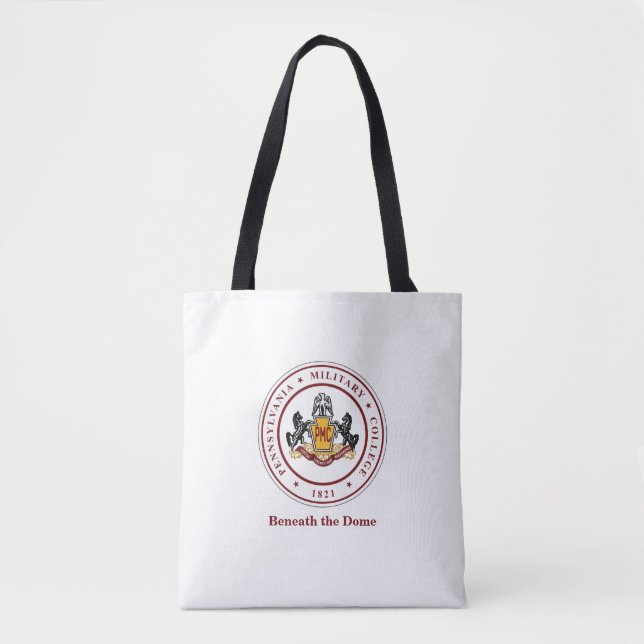 + PERSONALISIERTES weißes Totbeutel mit PMC-Siegel Tasche (Vorderseite)
