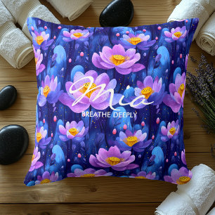 Personalisiertes Wellness-Kissen mit floraler Kuns Kissen