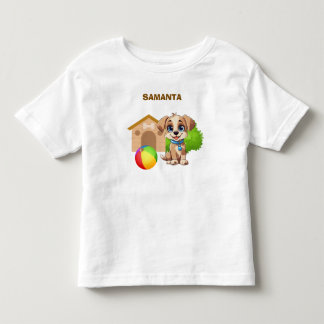 Personalisiertes Welpen-T-Shirt für Kleinkinder Kleinkind T-shirt