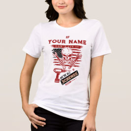 Personalisiertes Wenn Name es nicht reparieren kan Tri-Blend Shirt
