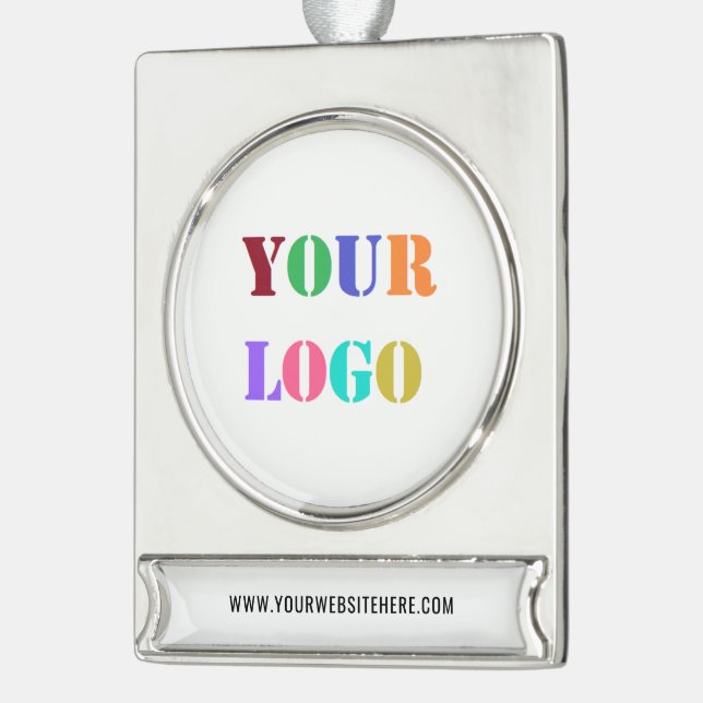 Personalisiertes Werbegeschäft für kundenspezifisc Banner-Ornament Silber (Links)