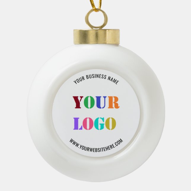 Personalisiertes Werbegeschäft für kundenspezifisc Keramik Kugel-Ornament (Vorderseite)