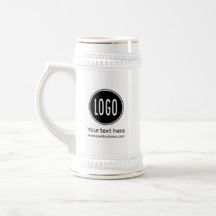 Personalisiertes Werbelogo für Unternehmen Bierglas
