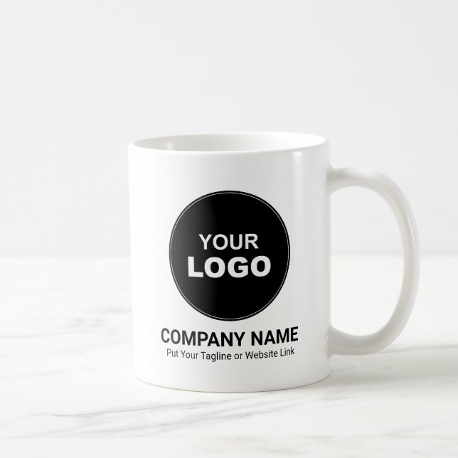 Personalisiertes Werbelogo für Unternehmen Kaffeetasse (Rechts)