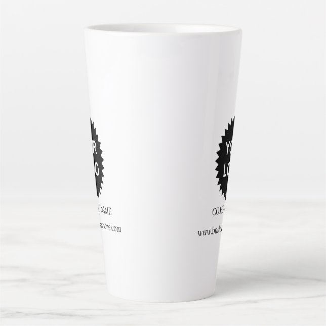 Personalisiertes Werbelogo für Unternehmen Milchtasse (Vorderseite)