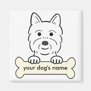 Personalisiertes Westie Magnet