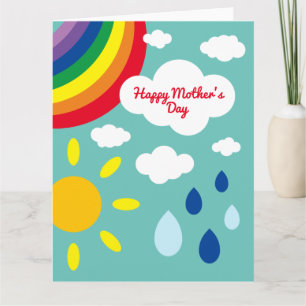 Personalisiertes Wetter, Regenbogen und Sonnensche Karte