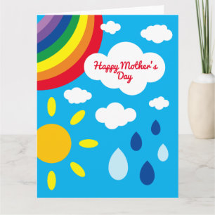 Personalisiertes Wetter, Regenbogen und Sonnensche Karte
