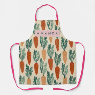 Personalisiertes Whimsical-Garten-Möhrendesign Schürze