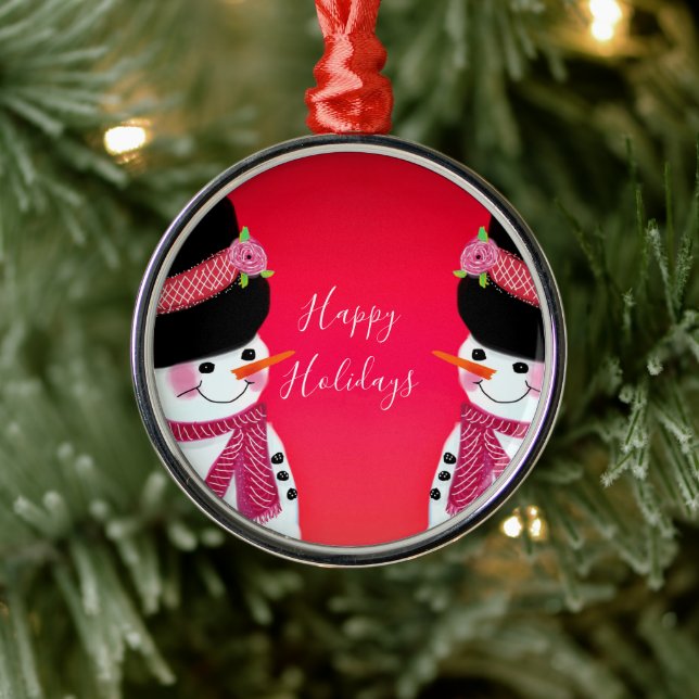 Personalisiertes Whimsical Snowman Tree Ornament (Baum)