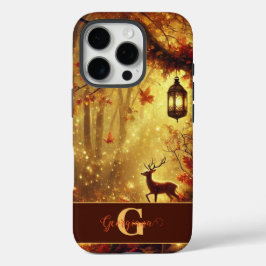 Personalisiertes Whimsisches Goldenes Waldland iPhone 16 Pro Hülle
