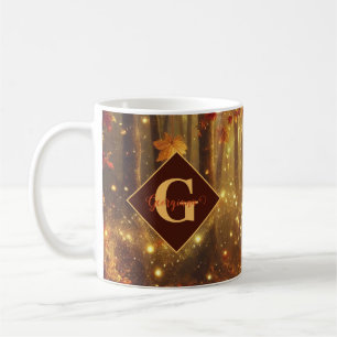 Personalisiertes Whimsisches Goldenes Waldland Kaffeetasse