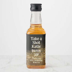 Personalisiertes Whiskey-Flaschenetikett – Geburts Alkoholflaschenetikett