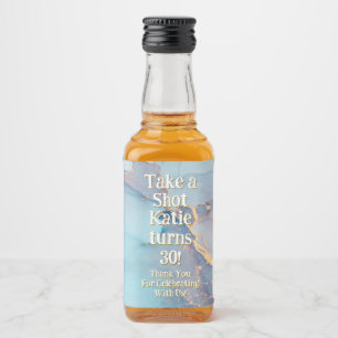 Personalisiertes Whiskey-Flaschenetikett – Geburts Alkoholflaschenetikett