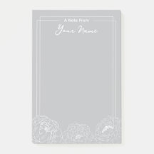 Personalisiertes White umrissenes Peonings an der 