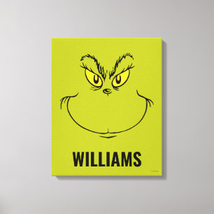 Personalisiertes Wie der Grinch Weihnachten stahl  Leinwanddruck