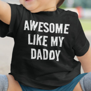 Personalisiertes WIE MEIN PAPI TOLL Baby T-shirt