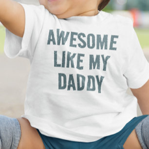 Personalisiertes WIE MEIN PAPI TOLL Baby T-shirt