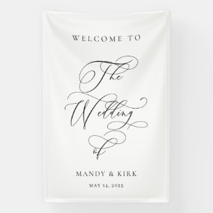 Personalisiertes „Willkommen bei unserer Hochzeit“ Banner