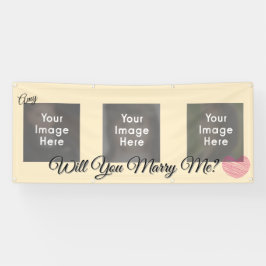 Personalisiertes Willst du mich heiraten? Banner