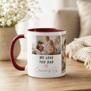 Personalisiertes Wir lieben dich, Papa Foto   Vate Tasse