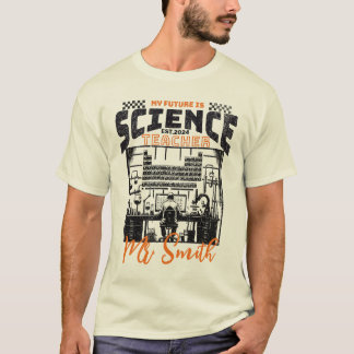 Personalisiertes Wissenschafts-Lehrer-Shirt als Ab T-Shirt