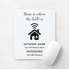 Personalisiertes WLAN-Kennwort und Netzwerk für Gä Mousepad
