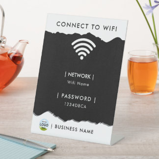 Personalisiertes WLAN-Passwort-Netzwerk Sockelschild
