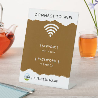 Personalisiertes WLAN-Passwort-Netzwerk Sockelschild