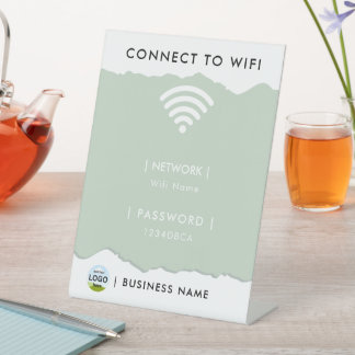 Personalisiertes WLAN-Passwort-Netzwerk Sockelschild