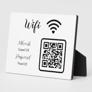 Personalisiertes WLAN-Passwort-Schild für Unterneh Fotoplatte