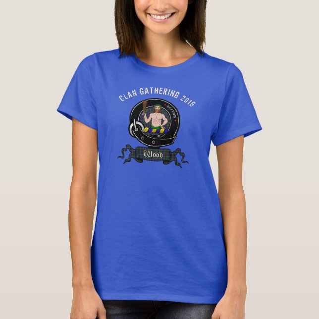 Personalisiertes Wood Clan Abzeichen Frauen T-Shirt (Vorderseite)