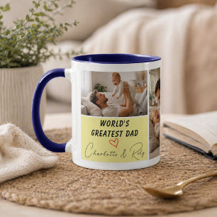 Personalisiertes World's Greatest Dad-Foto   Vater Tasse