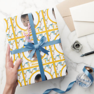 Personalisiertes Wrapping Paper zum Foto von Funky Geschenkpapier
