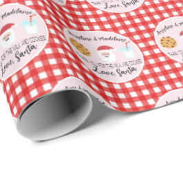 Personalisiertes Wrapping-Papier für Santa Milk un Geschenkpapier