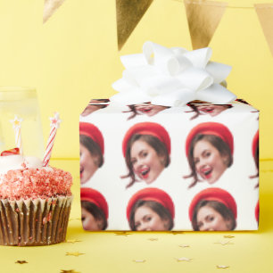 Personalisiertes Wrapping von Gesichtsgeschenkguts Geschenkpapier