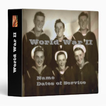 Personalisiertes WWII Marine-Veteranen-Foto-Album