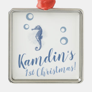 Personalisiertes XMAS Ornament Seepferd Ocean Beac