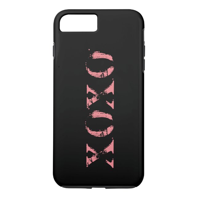 Personalisiertes XOXO Black & Rose Gold Case-Mate iPhone Hülle (Rückseite)
