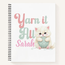 Personalisiertes Yarn it All Journal Notizbuch