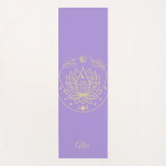 Personalisiertes Yoga Mat Medizin Geschenk Lila Yogamatte